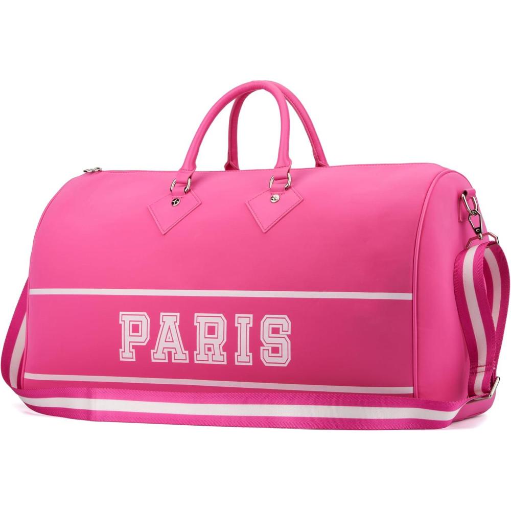 imageParis Hilton York Black Duffle Bag with removable Strap and SLIV Card CasePink York