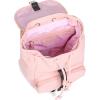 Paris Hilton Paxton Small Drawstring Rucksack Fashion Backpack, Black(Light Pink)