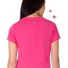 Paris Hilton Women’s Fashion T-Shirt Embellished Graphics Short Sleeve Crew Neck Tops(Hot Pink Ph)