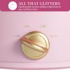 Paris Hilton 3.5-Quart Manual Slow Cooker, Features Three Settings (Low, High, Warm), Naturally Nonstick and Dishwasher Safe Stoneware Insert, Family Sized Capacity, White(Pink)