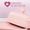 PH Butter Dish Heart Knob PK