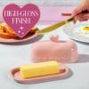 PH Butter Dish Heart Knob PK