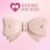 Paris Hilton 3-Piece Bow Shaped Salt and Pepper Shaker Set, Iconic Ceramic Stoneware With Matching Tray, Pink