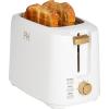 Paris Hilton 2-Slice Toaster, Extra-Wide Slots, 7 Browning Settings, Bagel & Defrost Functions, Removable Crumb Tray, Pink(White)