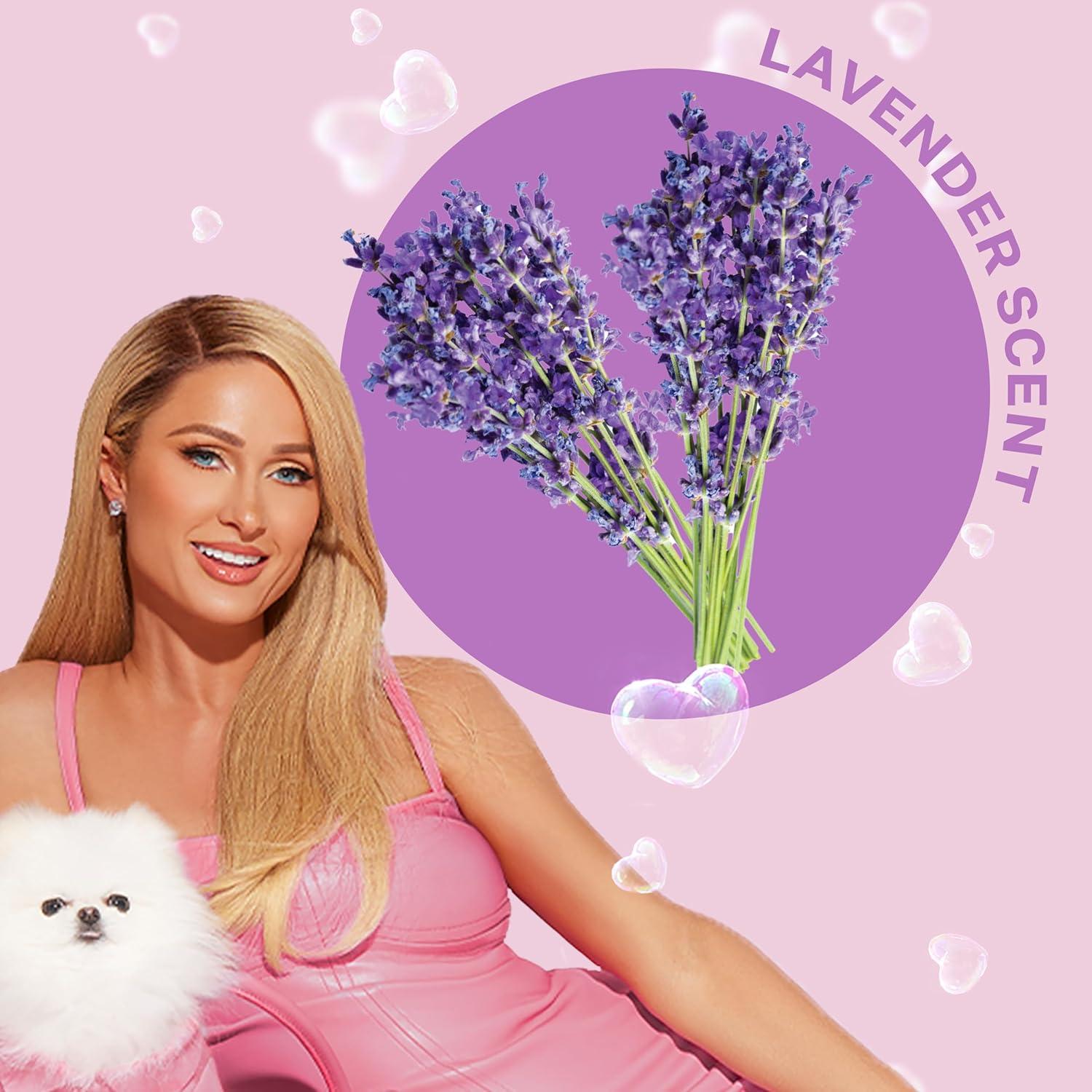 image:imageParis Hilton Dog Shampoo Sweet Pea amp Vanilla Fresh Scent SulfateFree Vegan amp Hypoallergenic for All Dog Breeds with Oatmeal amp Aloe for Healthy Coats Reduced Shed amp ShowReady Grooming 16oz480mlLavender
