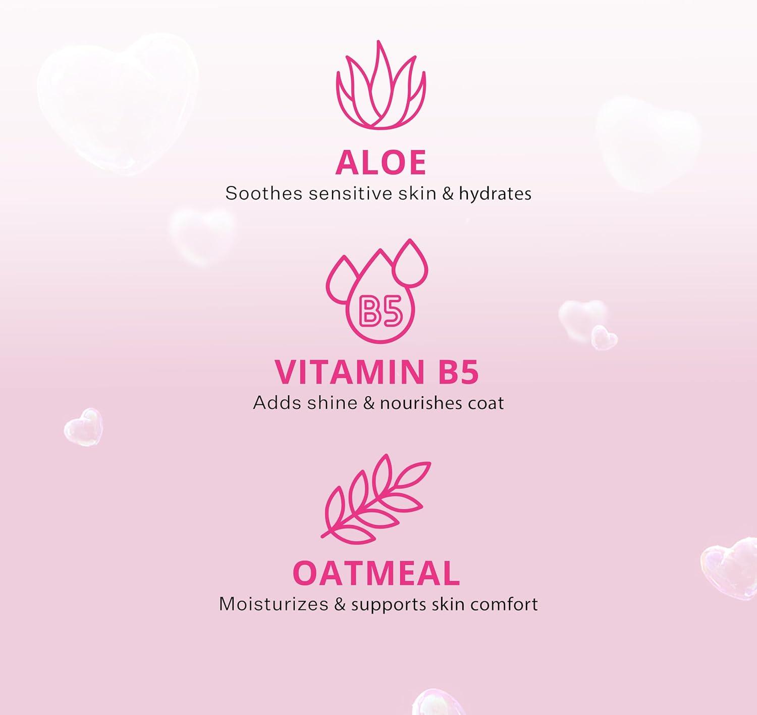 image:imageParis Hilton Dog Shampoo Sweet Pea amp Vanilla Fresh Scent SulfateFree Vegan amp Hypoallergenic for All Dog Breeds with Oatmeal amp Aloe for Healthy Coats Reduced Shed amp ShowReady Grooming 16oz480mlBergamot
