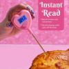 Paris Hilton Digital Heart Shaped Thermometer for Cooking, Baking and Grilling, Instant Read in Celsius or Fahrenheit, Pink