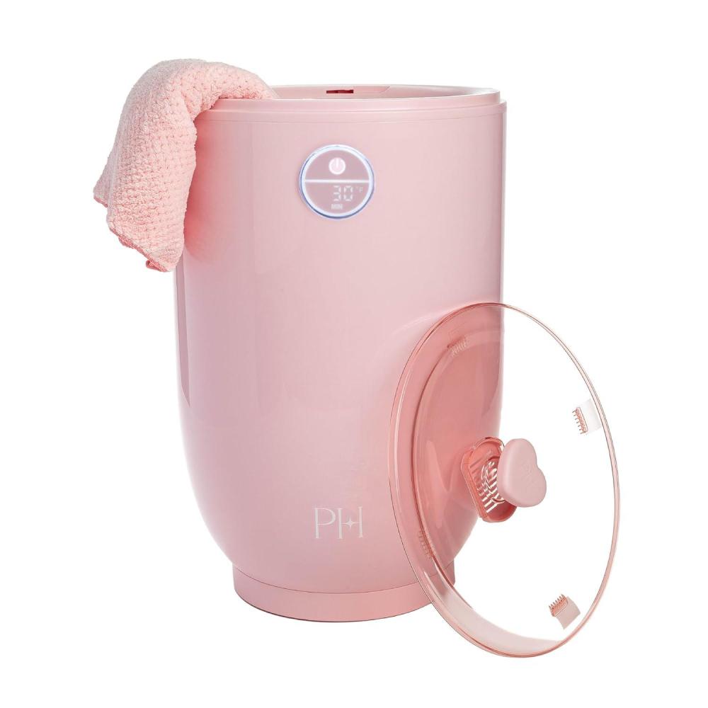 image:imageParis Hilton 20L Luxury Towel Warmer BuiltIn Aromatherapy Compartment Touchscreen Control with Delay Start Timer and Preset Timers Fits 2 Bath Towels or Throw Blanket Pink