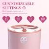 Paris Hilton 20L Luxury Towel Warmer, Built-In Aromatherapy Compartment, Touchscreen Control with Delay Start Timer and Preset Timers, Fits 2 Bath Towels or Throw Blanket, Pink