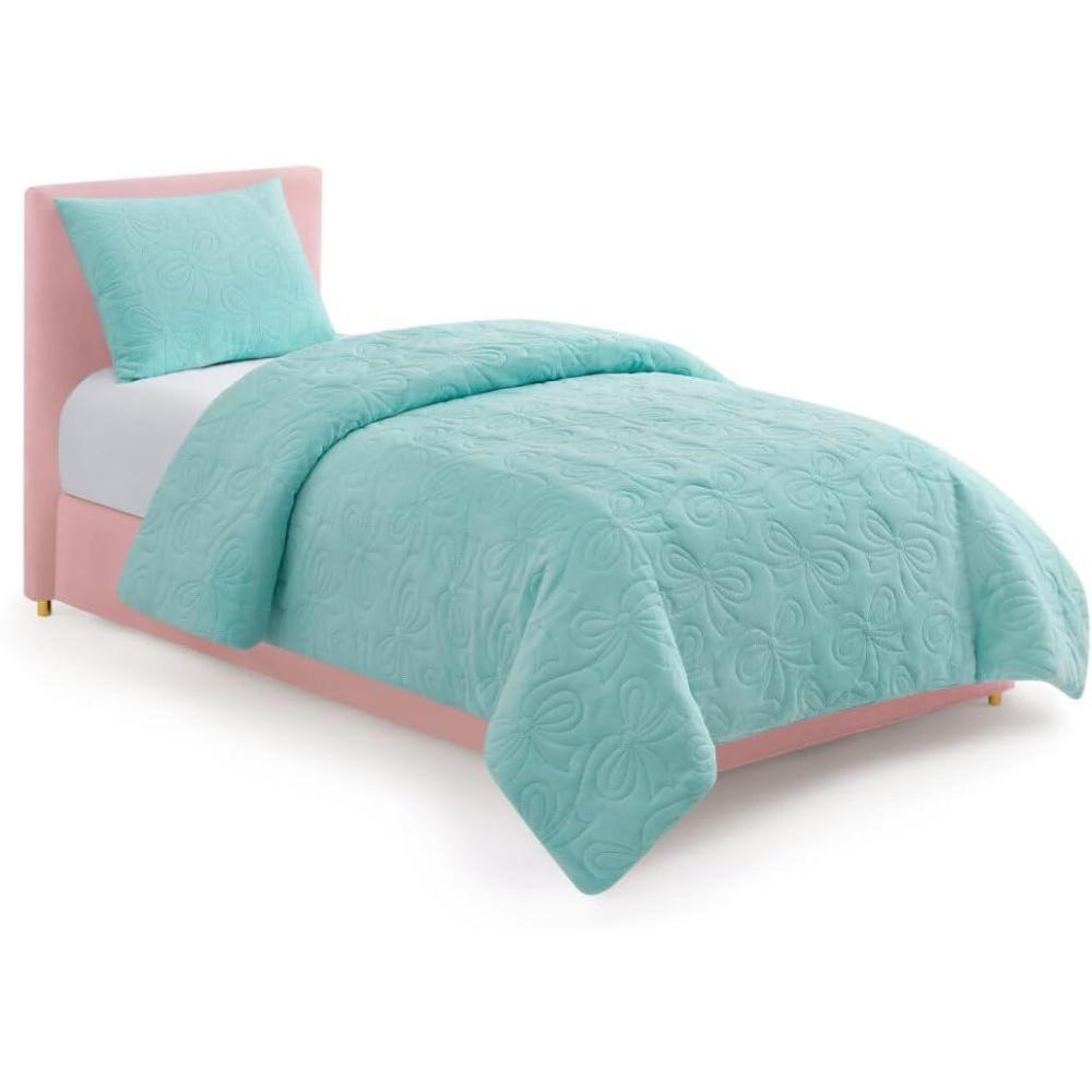 image:imageParis Hilton 3 Piece King Size Comforter Set with 2 Pillow Shams Soft Warm Chic amp Lightweight Quilted Bed Spread Housewarming amp Birthday Gifts for Women amp Teen Girls Lavender Roses Henrietta Cute DesignsBlue