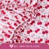 Paris Hilton King Size Sheets Set – 4 Piece Bed Sheets with Fitted Sheet, Flat Sheet, 2 Pillow Shams, Fits up to 16″ Mattress Deep Pocket King Sheet Set for Women, Hearts, Blue/Pink(White / Red)