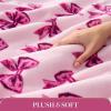 Paris Hilton Plush Throw Blanket for Couch Room Decor – Home Decor Cozy Cute Warm Blankets for Bed Home Sofa Living Room Decor – Gifts for Teen Girls & Women, 50×70 (Cherries)(Pink/Purple)