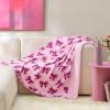 Paris Hilton Plush Throw Blanket for Couch Room Decor – Home Decor Cozy Cute Warm Blankets for Bed Home Sofa Living Room Decor – Gifts for Teen Girls & Women, 50×70 (Cherries)(Pink/Purple)