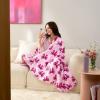 Paris Hilton Plush Throw Blanket for Couch Room Decor – Home Decor Cozy Cute Warm Blankets for Bed Home Sofa Living Room Decor – Gifts for Teen Girls & Women, 50×70 (Cherries)(Pink/Purple)