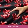 Paris Hilton Plush Throw Blanket for Couch Room Decor – Home Decor Cozy Cute Warm Blankets for Bed Home Sofa Living Room Decor – Gifts for Teen Girls & Women, 50×70 (Cherries)(Black/Red)