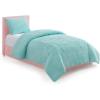 Paris Hilton 3 Piece King Size Comforter Set with 2 Pillow Shams – Soft Warm Chic & Lightweight Quilted Bed Spread, Housewarming & Birthday Gifts for Women & Teen Girls, Lavender Roses (Henrietta) | Cute Designs(Blue)