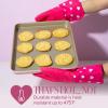 Paris Hilton Oven Mitt Set with Limited Edition Pink Gingham Design, Heat Resistant Pot Holders Featuring Non-Slip Textured Silicone Grips, 2-Piece Set, Pink(Hearts)