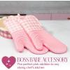 Paris Hilton Oven Mitt Set with Limited Edition Pink Gingham Design, Heat Resistant Pot Holders Featuring Non-Slip Textured Silicone Grips, 2-Piece Set, Pink(Pink Gingham)